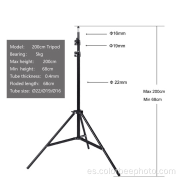 Soporte de luz ajustable ordinario 2M